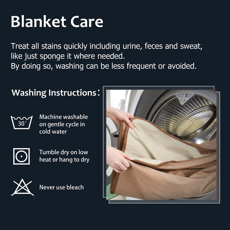 Catalonia Classy Waterproof Blanket for Sofa, Washable Couch Cover Bed Protector, Reversible Soft Blanket Throw for dogs 203 x 152cm Dk Taupe/Lt Taupe Dk Taupe / Lt Taupe - PawsPlanet Australia