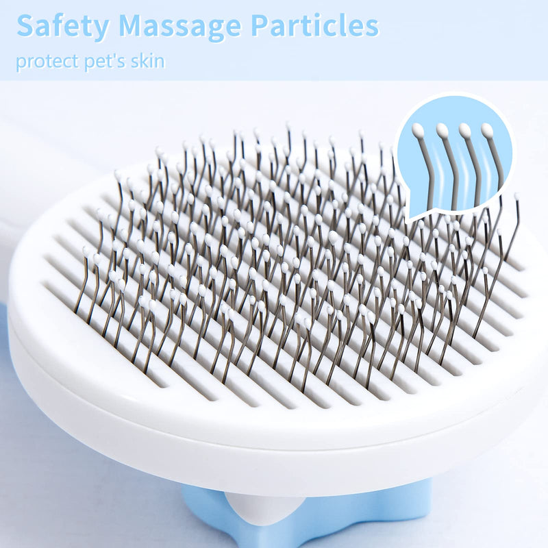 Self-cleaning brush for cats and dogs, pet brush, removes floating hair on cats and dogs, suitable for cats and dogs - PawsPlanet Australia