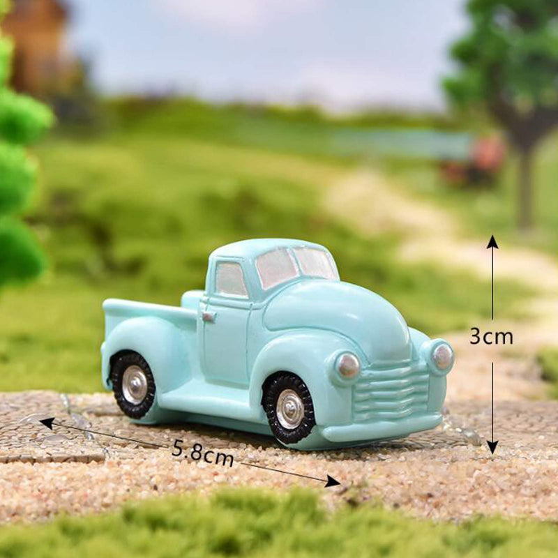 Miniature Car Figurines, 4 Pcs Car Figure Model Collection Playset, Car Cake Toppers Cupcake Decorations Christmas Birthday Gift - PawsPlanet Australia