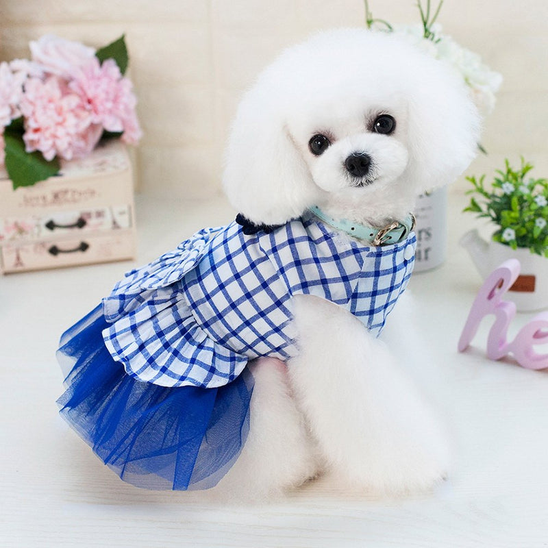 [Australia] - SMALLLEE_LUCKY_STORE Pet Dresses Small Dog & Puppies XL Blue 