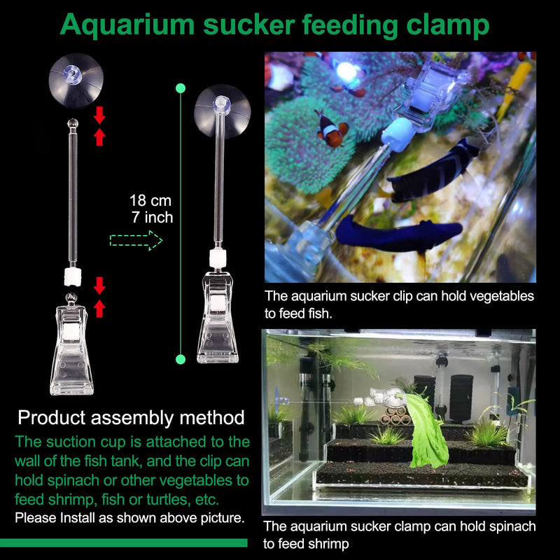 11.8 Inch Shrimp Feeding Tube with Shrimp Feeding Dish，Shrimp Feeding Bowl with Suction Cup，Feeding Tube Cleaning Brush，Aquarium Feeder with Bulb，Feeding Ring，Aquarium Sucker Feeding clamp,Fish net - PawsPlanet Australia