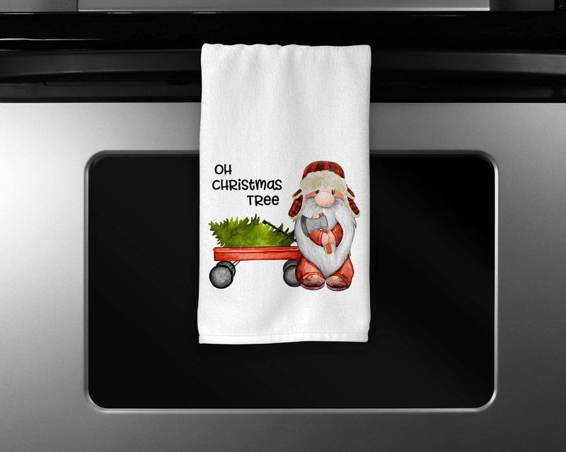 Gnome Christmas Decorations - Holiday Kitchen Towels - Gnomes Dishcloths - Farmhouse Christmas Decor - PawsPlanet Australia