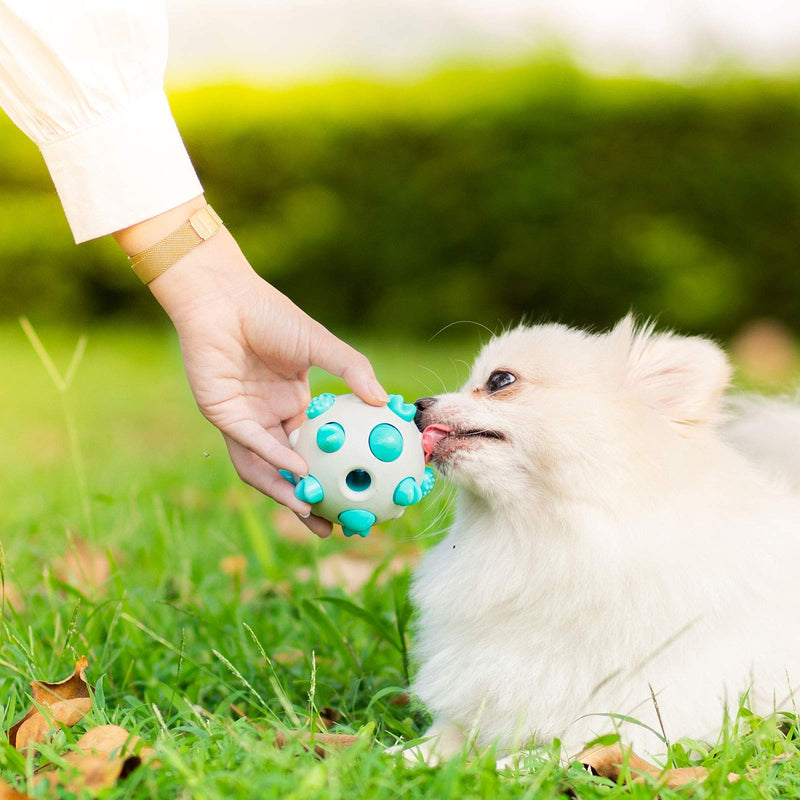 [Australia] - Qucey Dog Chew Ball Toys, Dog Toys Large Breed for Aggressive Chewers, Indestructible Dog Toothbrush Teething Toys for Medium Large Dogs 