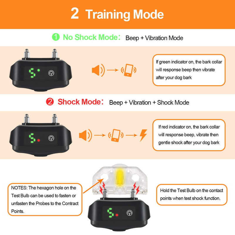 [Australia] - NinjaDog Anti Bark Collar 2020 Rechargeable & Waterproof Dog Bark Collar with Beep Vibration and Harmless Shock, 5 Sensitivity - Stop Barking Training Collars for Small Medium Large Dogs 