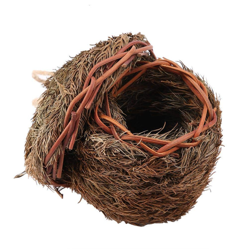 Bird Hut Handmade Woven Bird Nest Cage Cozy Resting Place for Parrot Hamster Small Pets Animals Cage - PawsPlanet Australia