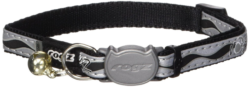 Rogz Catz NightCat Paws Collar, Black - PawsPlanet Australia