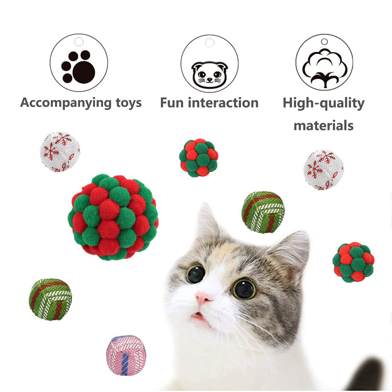 Cat Ball Toy Wrinkle Ball Fluffy Cat Ball Toy is an Interactive Cat Toy Suitable for Indoor Cats Pet Exercise Toy Cat Spring Toy 9 in Total - PawsPlanet Australia