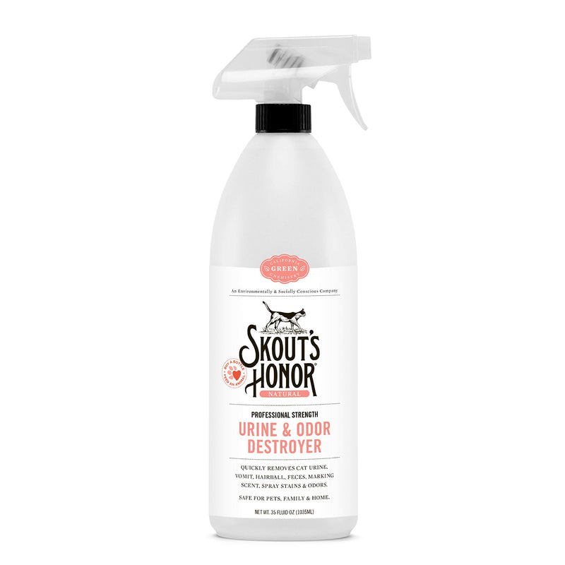 [Australia] - Skout’s Honor: Urine and Odor Destroyer - Remove Stains & Odors, Quickly Eliminate Cat Urine, Vomit & Hairballs, Marking scent - All Natural Professional Strength 