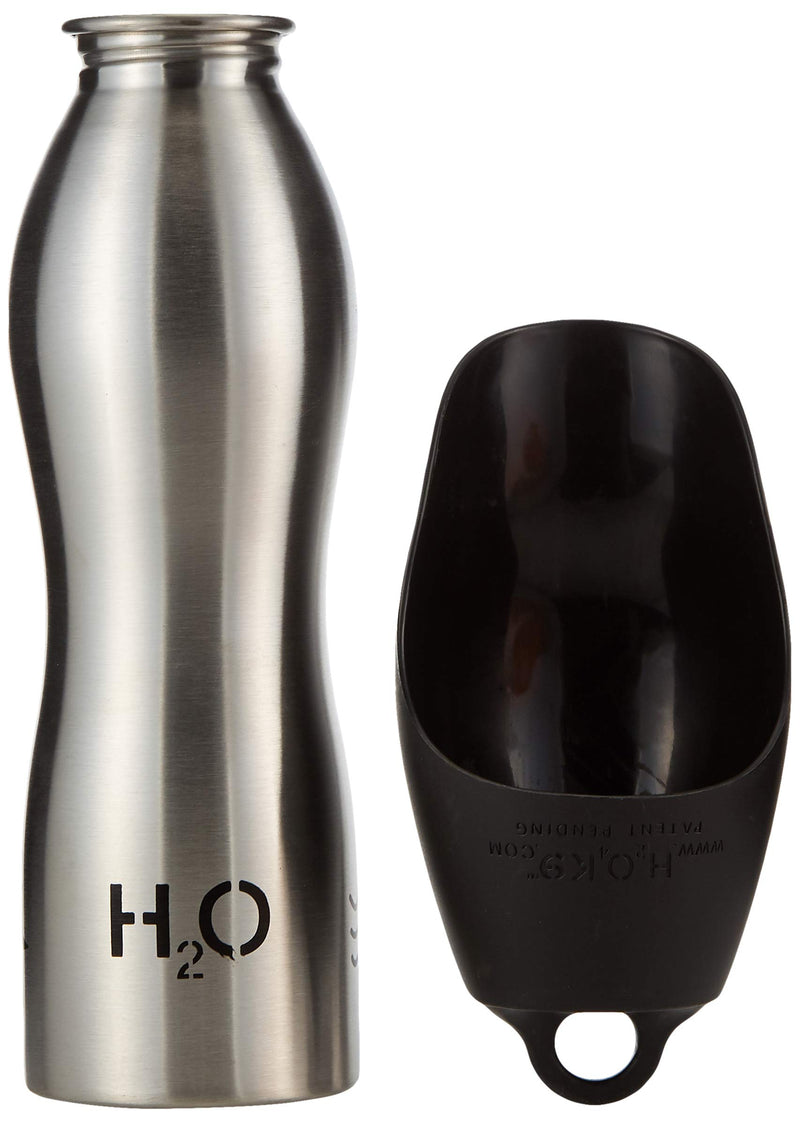 H2O4K9 Dog Drinking Bottle, Stainless Steel 708.7 g (Pack of 1) - PawsPlanet Australia