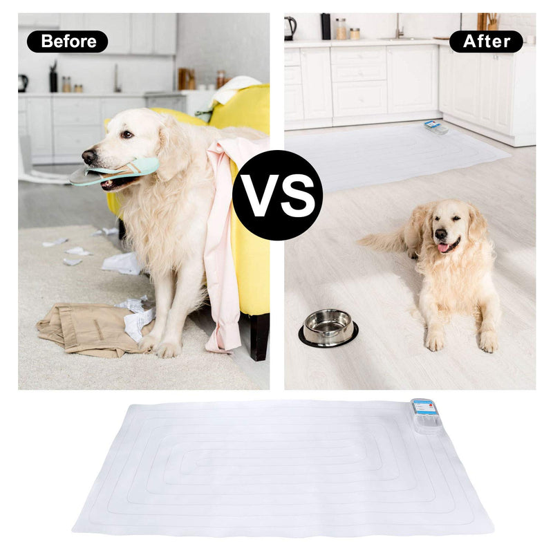 penobon Pet Training Mat, Shock Mats for Cats Dogs Keeping Cats Dogs Off Furniture Counter Sofa, Indoor Outdoor Scat Pet Mat with 3 Training Modes, Safe Dog Repellent Mat 30*16 inch - PawsPlanet Australia