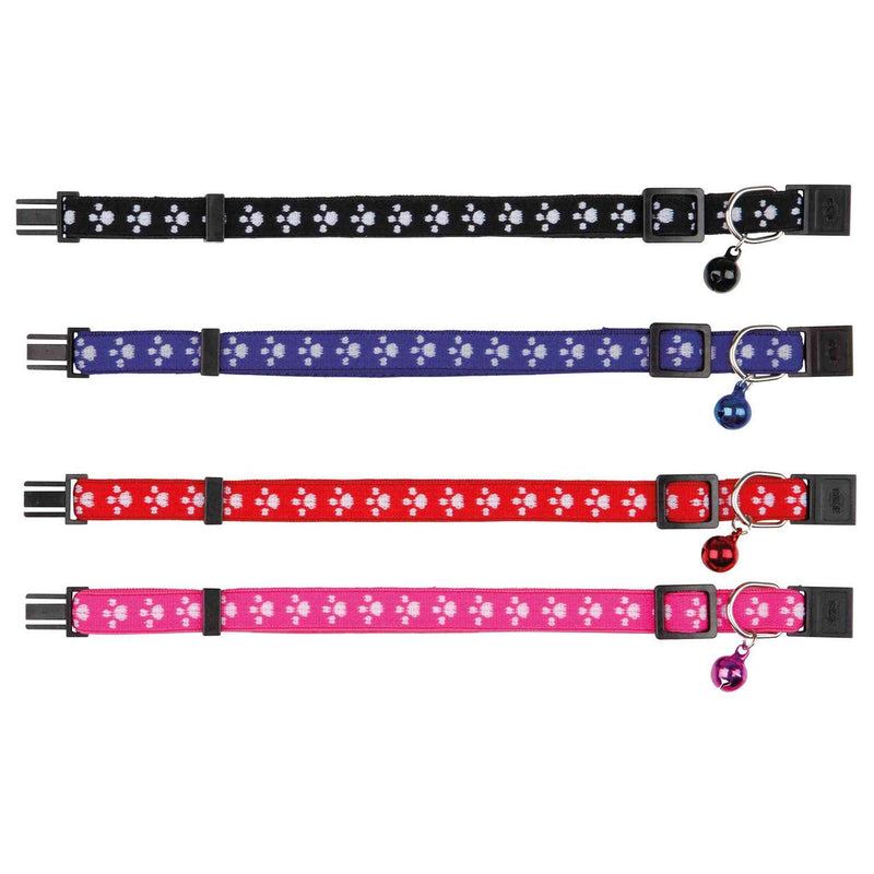 TX-4202 Cat Collar, Elastic, Nylon, Assorted colors black - PawsPlanet Australia