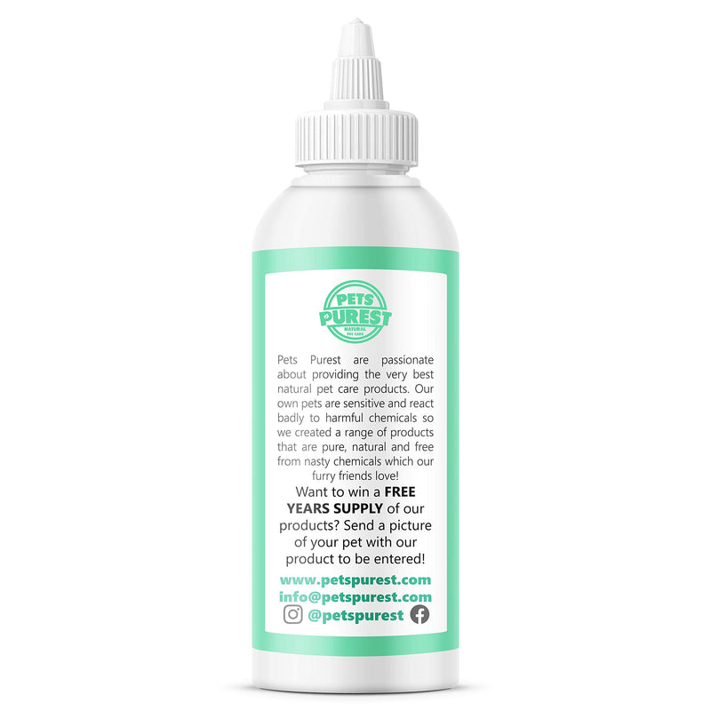 Pets Purest Dog Ear Cleaner - UK Vet Recommended Ear Drops for Dogs to Stop Head Shaking, Itchy Ears and Smelly Wax. 100% Natural Anti Viral Anti Fungal Cleaning Solution - 250ml - PawsPlanet Australia