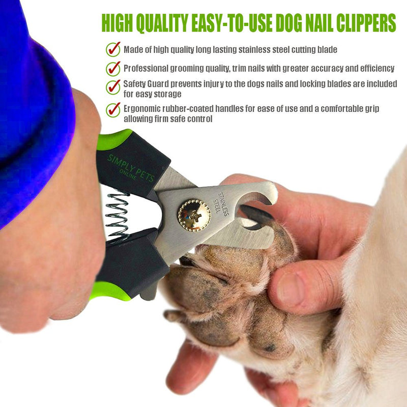 Dog Nail Clippers - Professional Nail Clippers for Dogs with Quick Sensor and Lock Single - PawsPlanet Australia
