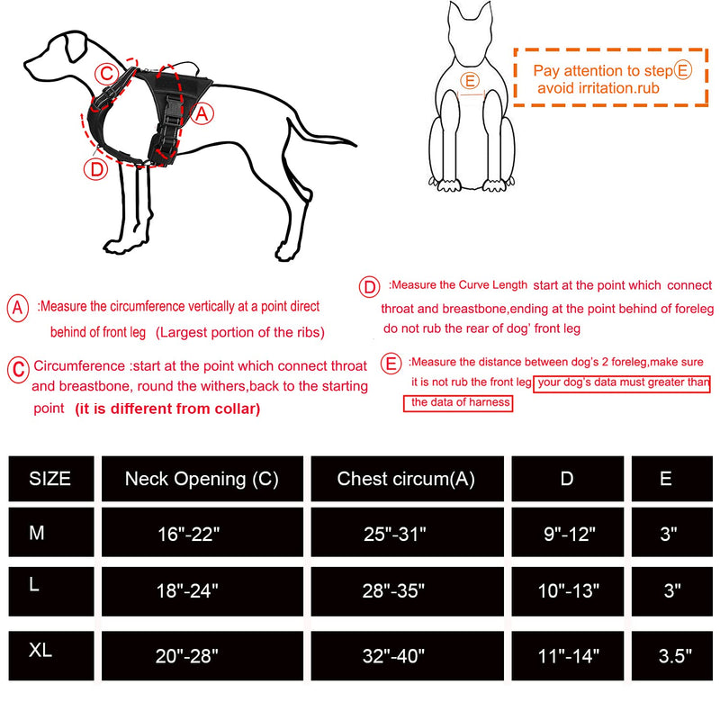 ICEFANG GN8 Quick-Moving Tactical Dog Harness with Handle ,Reflective Pet Vest,No-Pull Front Lead ,5-Points Adjustable,Hook and Loop Panel for Patch Medium (Pack of 1) Black - PawsPlanet Australia