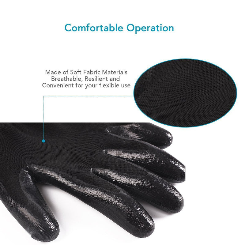 Bestbuy Grooming Gloves - Improved Five Finger Design Rubber Glove Gentle Hair Removal Brushes for Cats, Dogs and Horses (Black) Black - PawsPlanet Australia