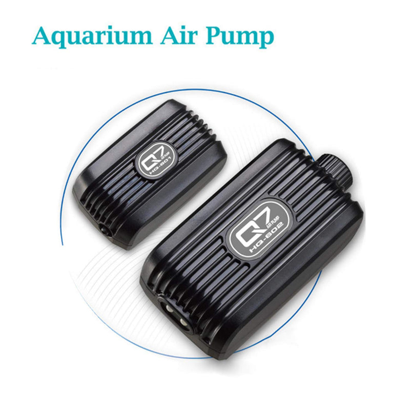 Insputer Aquarium Air Pump, Fish Tank Air Pump Adjustable Air Valve, Fish Bowl with Air Tube Air Bubbler Stone Check Valve Up to 1-80 Gallon Tank 1 Outlet - PawsPlanet Australia