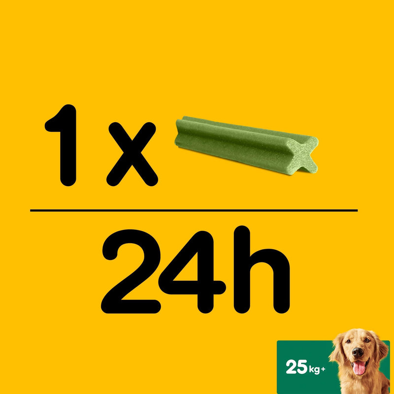 Pedigree Dentastix - Fresh Daily Dental Chews Large Dog, 112 Sticks - 4.32 kg megapack Pack of 4 (4 x 28 Sticks) 112 Count (Pack of 1) - PawsPlanet Australia