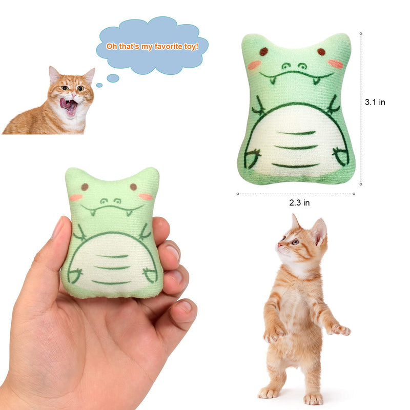 Potaroma Soft Plush Cat Chew Toys Catnip Toys, Cute Cartoon Animal Toys, Bite Resistant Cat Nip Toys for Indoor Cats, Catnip Filled Cat Kicker Toy for Kitty Kitten, Great for Cat Teething panda cat - PawsPlanet Australia