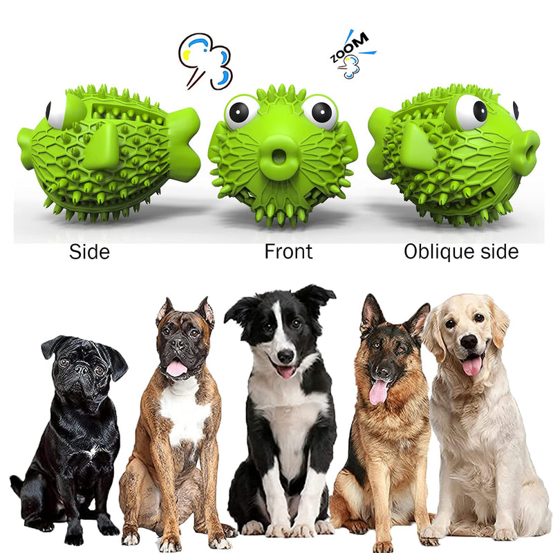 Dog Toys for Aggressive Chewers, Tough Natural Rubber Toys with Squeaker & Crinkle Paper, Durable Dog Toys for Small Medium Large Breed Dogs - PawsPlanet Australia