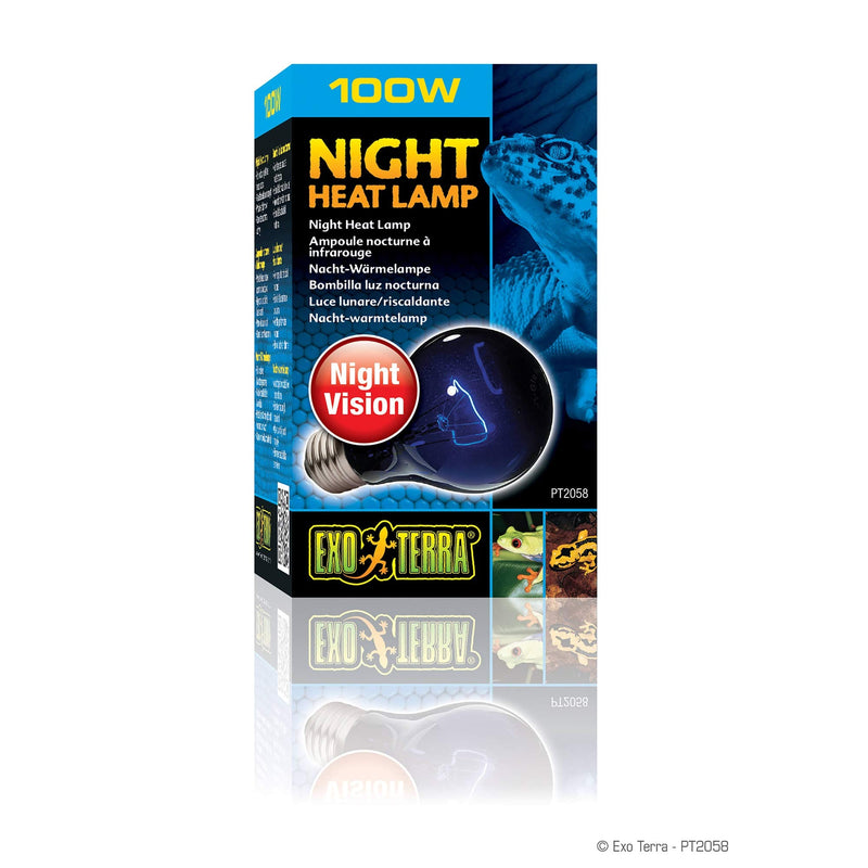 Exo Terra Night Heat Lamp, 100 W - PawsPlanet Australia