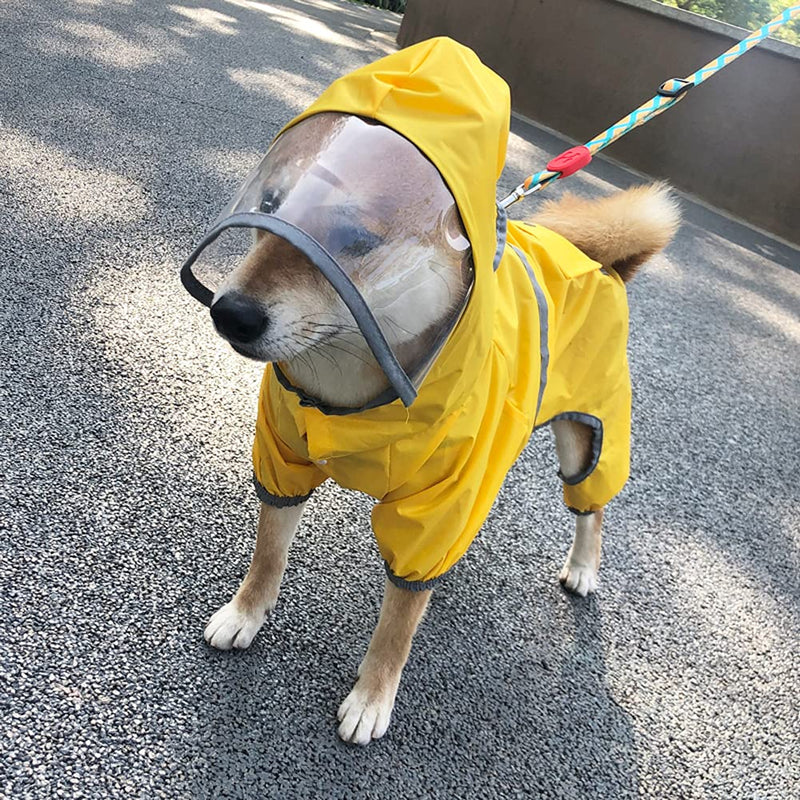 PXDCC Dog Raincoat Hooded Slicker Poncho for Small to Medium Dogs Waterproof,Dog rain Jacket (Small) - PawsPlanet Australia