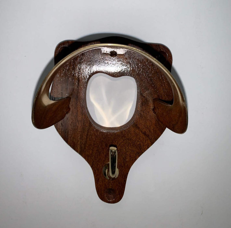 [Australia] - Tack Shack of Ocala Wood with Brass English Bridle Bracket 