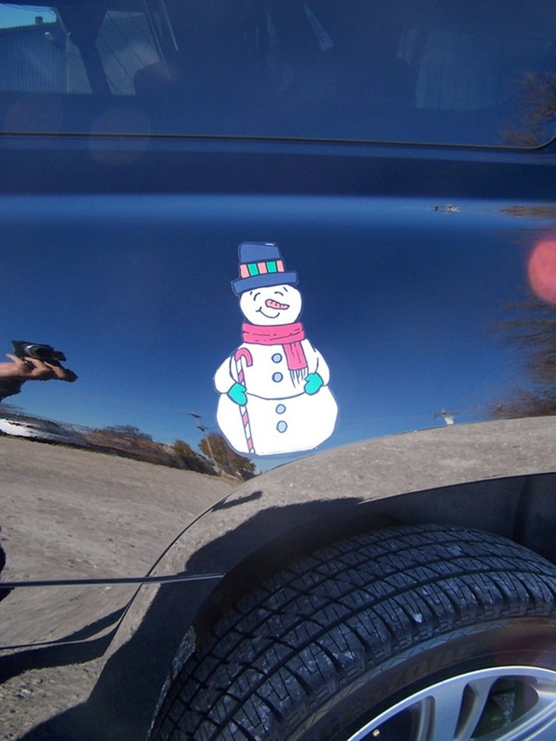 Snowman Magnet for Garage Door, Car Decorating Kit, and Fridge, 9 Inches - PawsPlanet Australia