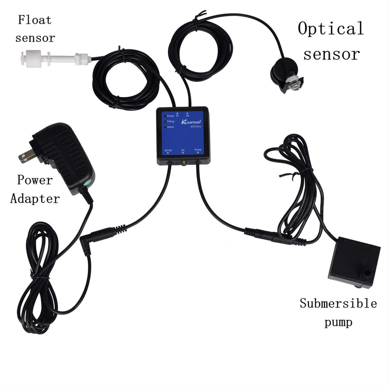 Kamoer ATO One SE Smart Automatic top Off System Silent Water Replenisher/Water Level Controller for Fish Tank/Water Tank/Aquarium(with Submersible Pump and Sensor) - PawsPlanet Australia