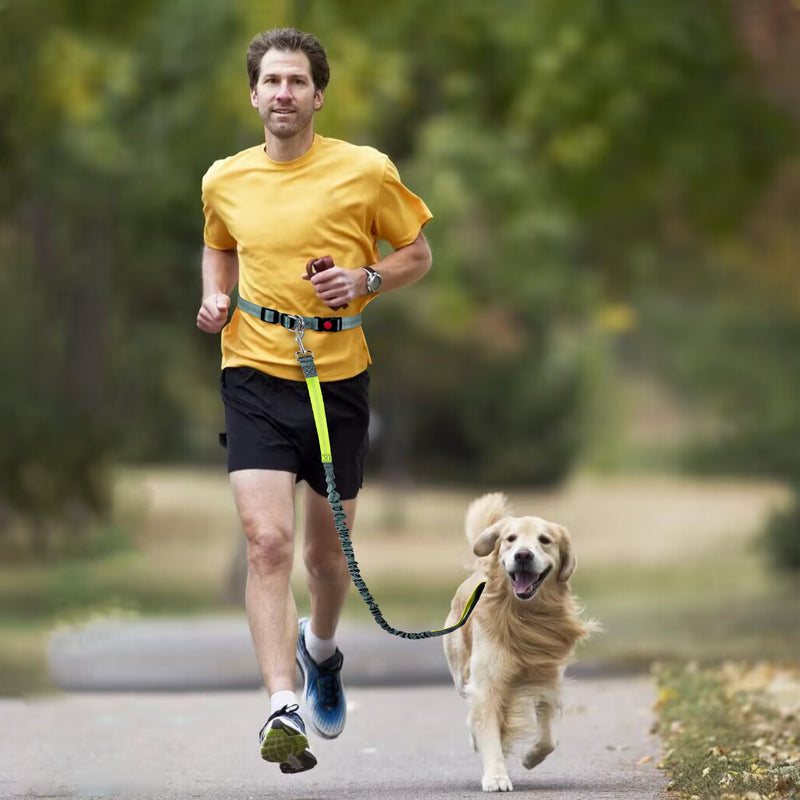 Jogging Leash for Dogs Retractable Dog Leash for Running with Adjustable Belt Hands-Free Leashes for Dogs Jogging, Hiking, Walking - PawsPlanet Australia