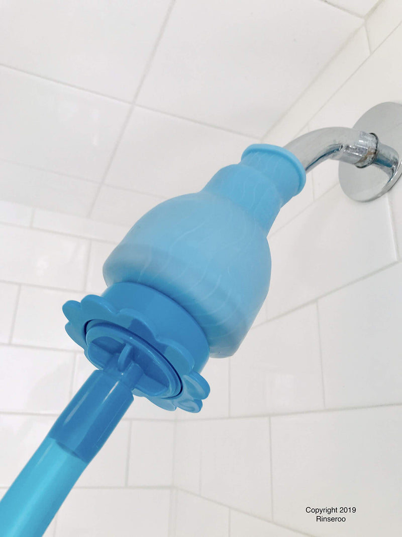 [Australia] - Rinseroo: Slip-on, No-Install, Dog Wash Hose Attachment. Pet Bather for Showerhead and Sink. Handheld Shower Sprayer/Rinser. Fits Most Faucets. Universal 5 Foot Flex Hose. (Note: Tub Spout Warning) 