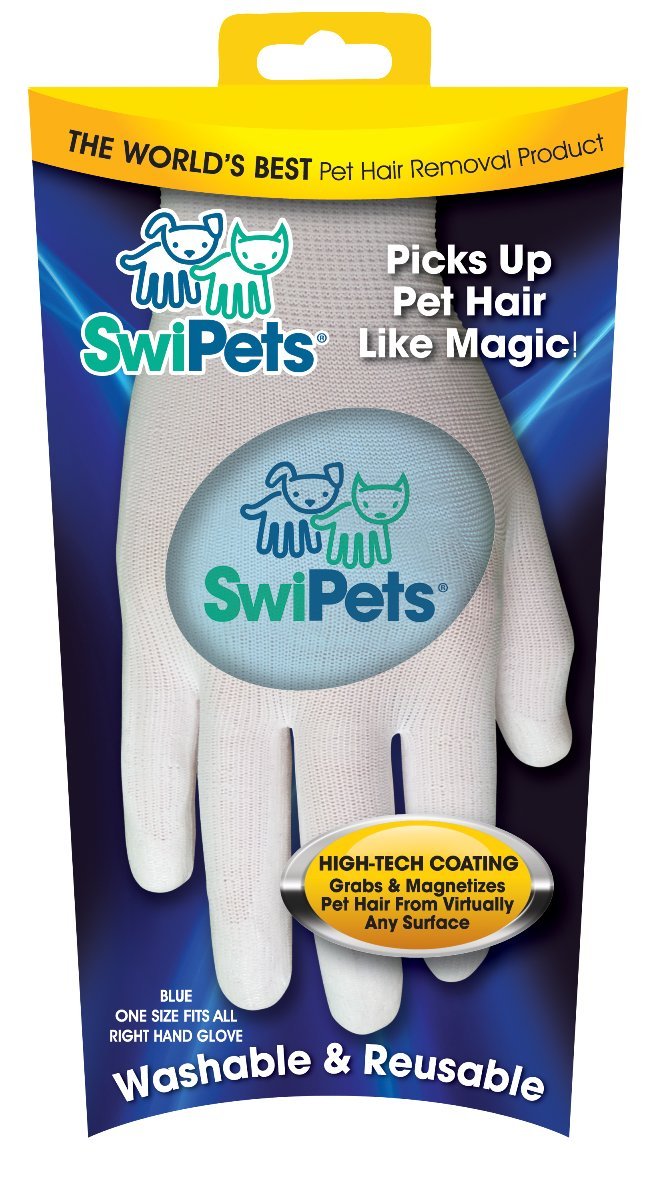[Australia] - SwiPets Pet Hair Cleaning Glove 1-Pack Blue 