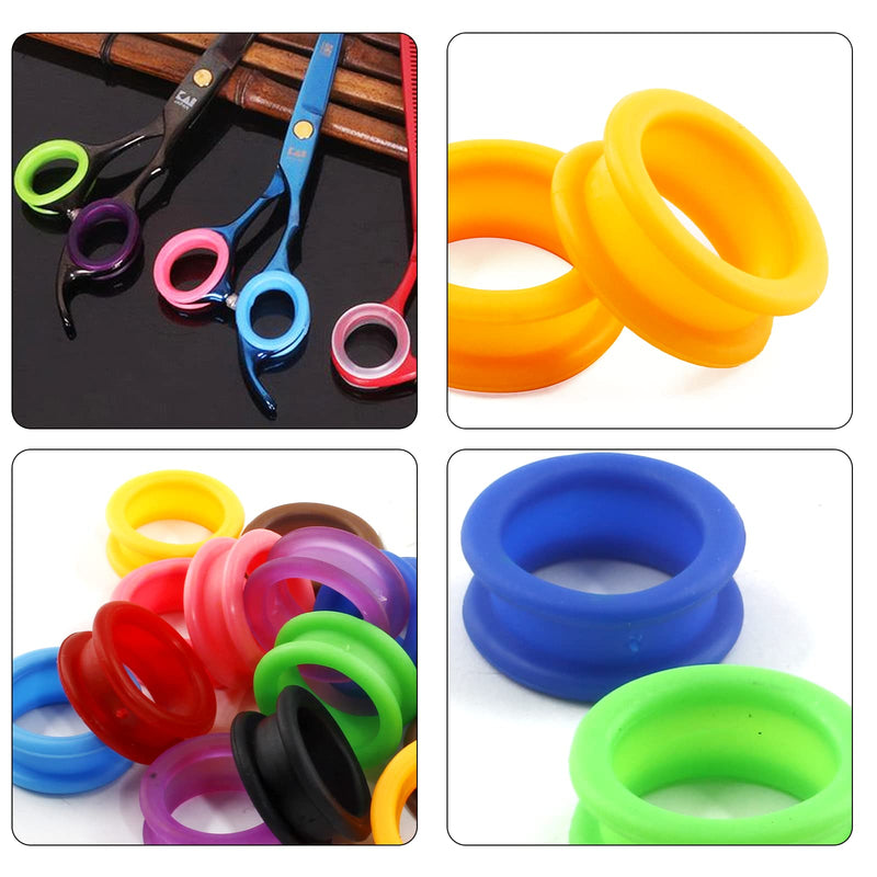 Cionyce 20 PCS Shear Finger Inserts Ring Pet Scissor Ring Inserts Rubber Shear Grips Inserts Finger Protector - PawsPlanet Australia