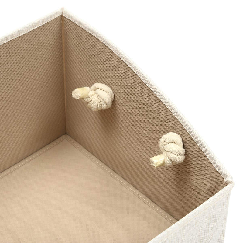 [Australia] - Morezi Canvas Pet Toy and Accessory Storage Bin, Basket Chest Organizer - Perfect for Organizing Pet Toys, Blankets, Leashes and Food 0605 Dog White 