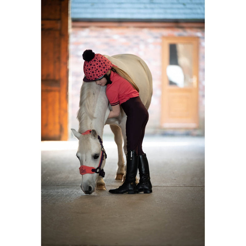 LeMieux Mini Vogue Fleece Pony Headcollar & Rope - Papaya - PawsPlanet Australia