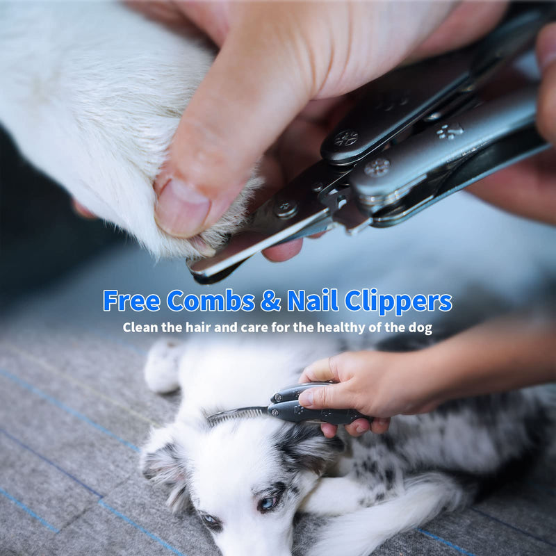 Best Dog Nail Trimmer for Anxious Dogs, Quiet, Sharpest, Smoothest Dog Nail Clippers for X-Large, Small Breeds, Heavy Duty Metal Nail Grinder for All Dogs with Thick Toenail - PawsPlanet Australia