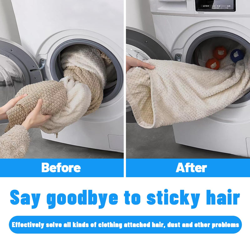 Pack of 6 lint balls for washing machine, reusable washing machine hair catcher, pet hair remover washing machine for removing pet hair - PawsPlanet Australia