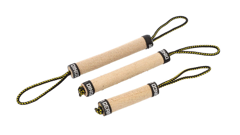 DINGO GEAR Roller Reinforced Dog Tug for Bite Training and Fun No Handles 25 x 3 cm, Jute - PawsPlanet Australia