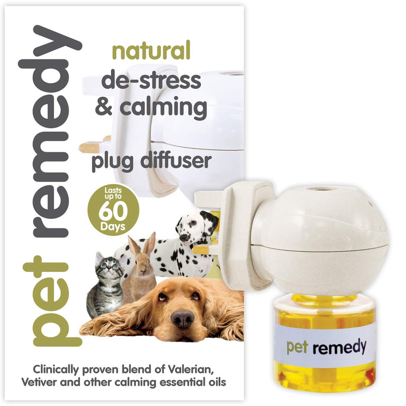 Pet Remedy Natural De-Stress and Calming Plug-In Diffuser, 40 ml Diffuser & Oil - PawsPlanet Australia