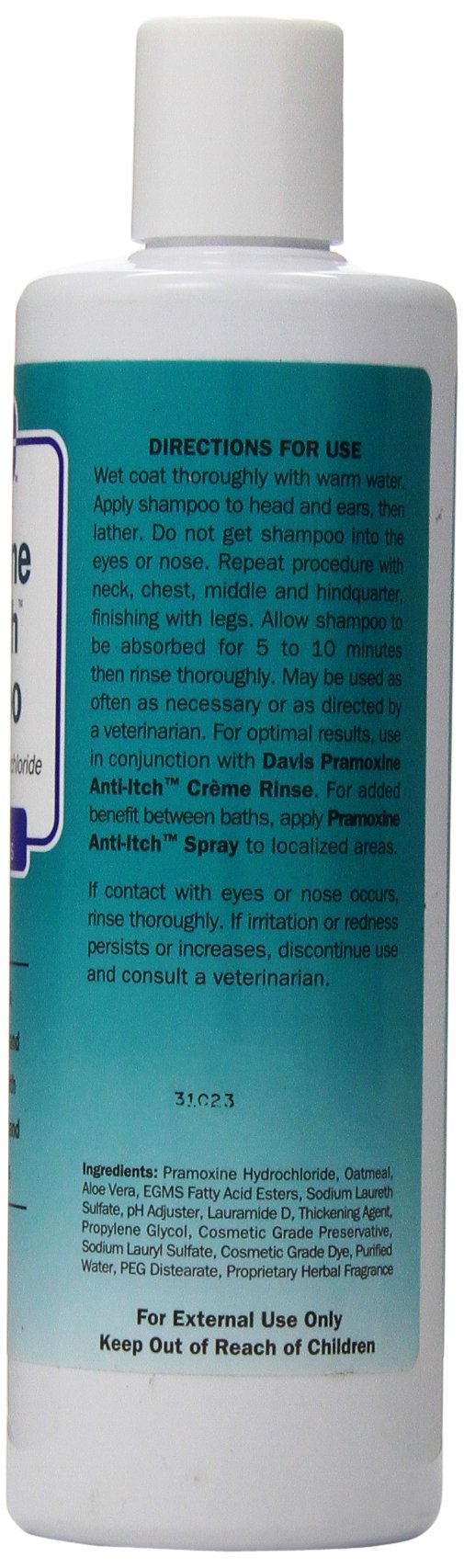 [Australia] - Davis Pramoxine Anti-Itch Dog and Cat Shampoo, 12-Ounce 12-Ounces 