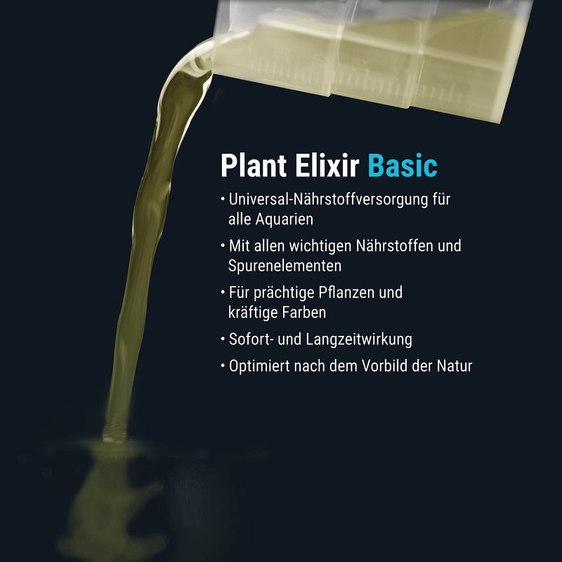 Dennerle Plant Elixir Basic, 500 ml - complete nutrient supply for aquarium plants, universal fertilizer for lush green leaves - PawsPlanet Australia