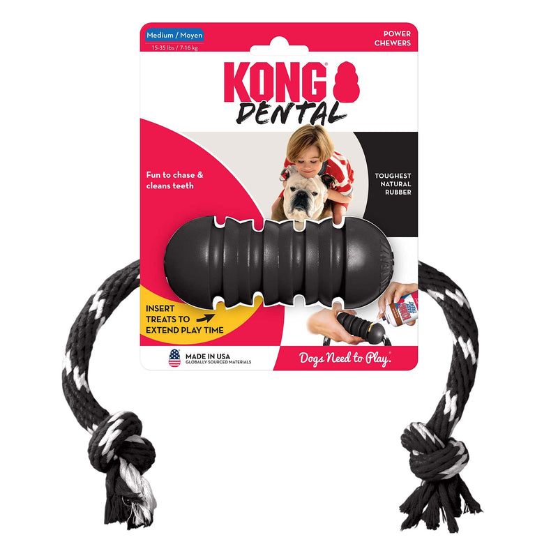 KONG® Extreme Dental with Rope - Medium - PawsPlanet Australia