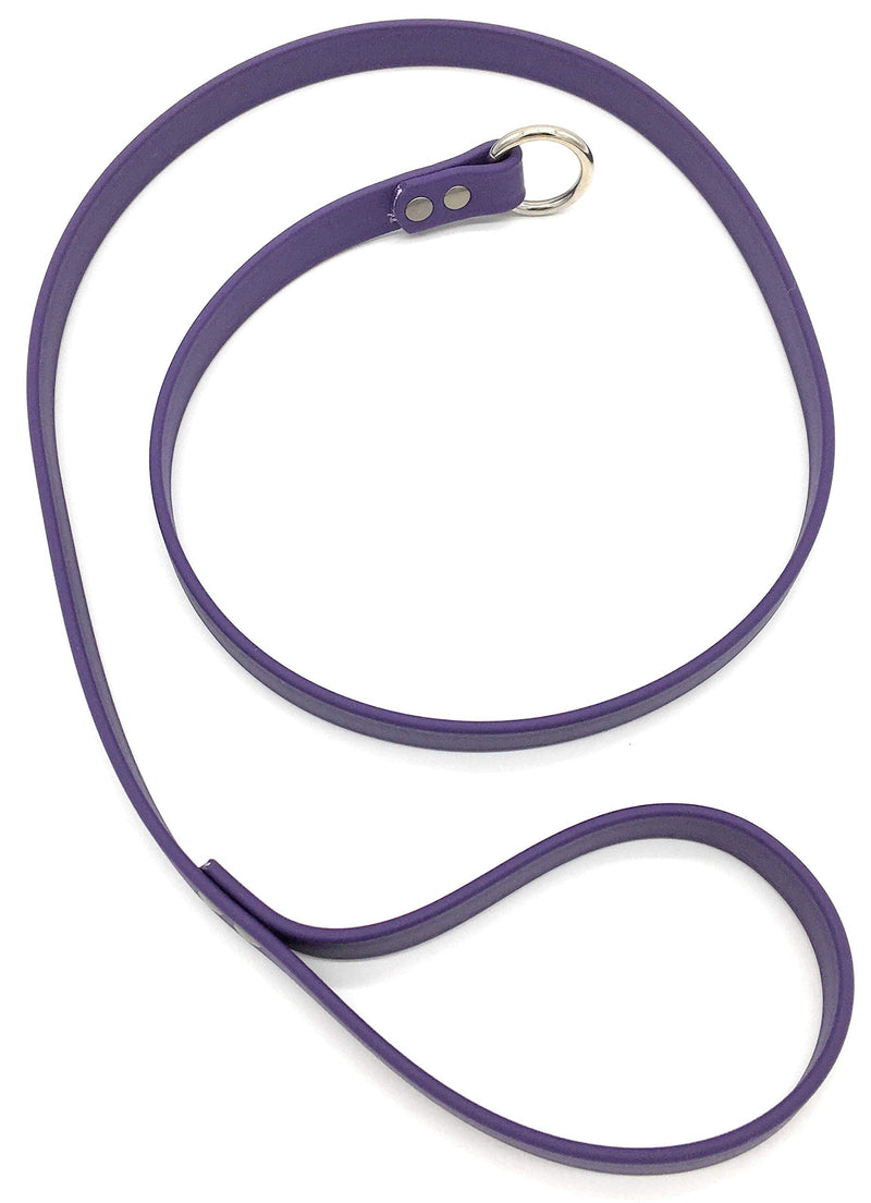 [Australia] - Furbaby Products Slip Lead for Dogs|Kennel Lead|4ft Dog Training Leash Black or Nickel Hardware purple 