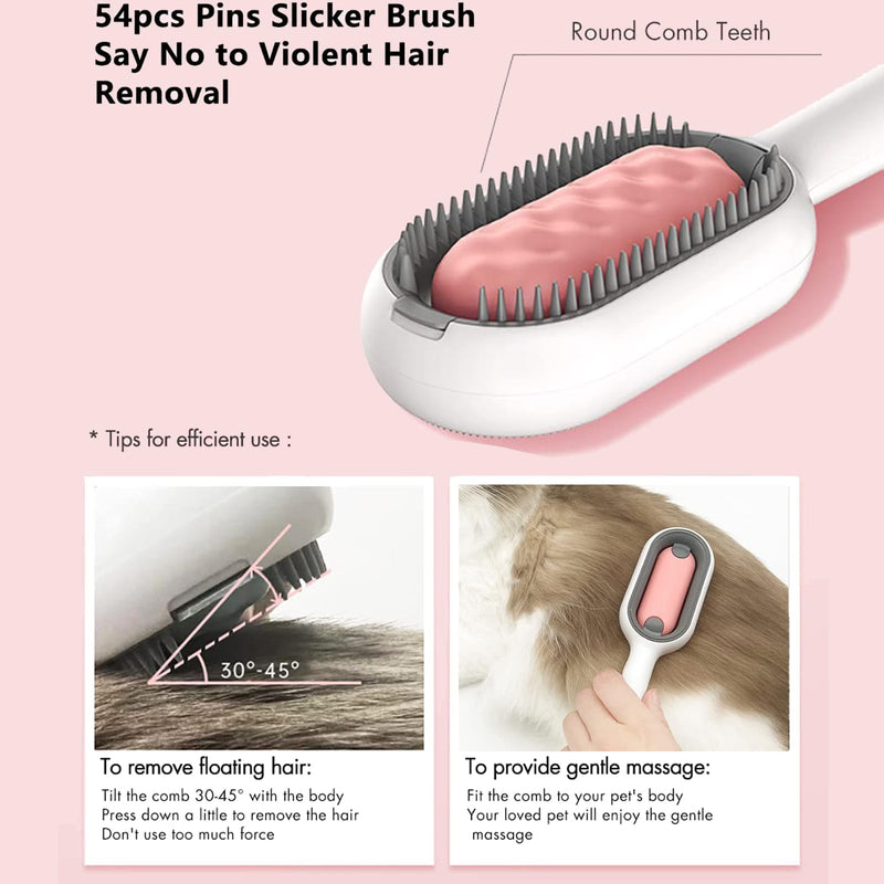 Cat brush with water, hummingbird brush, pet hair cleaning brush, multifunctional pet cleaning, hair removal comb for pet hair, cat brush, portable pet hair remover - PawsPlanet Australia