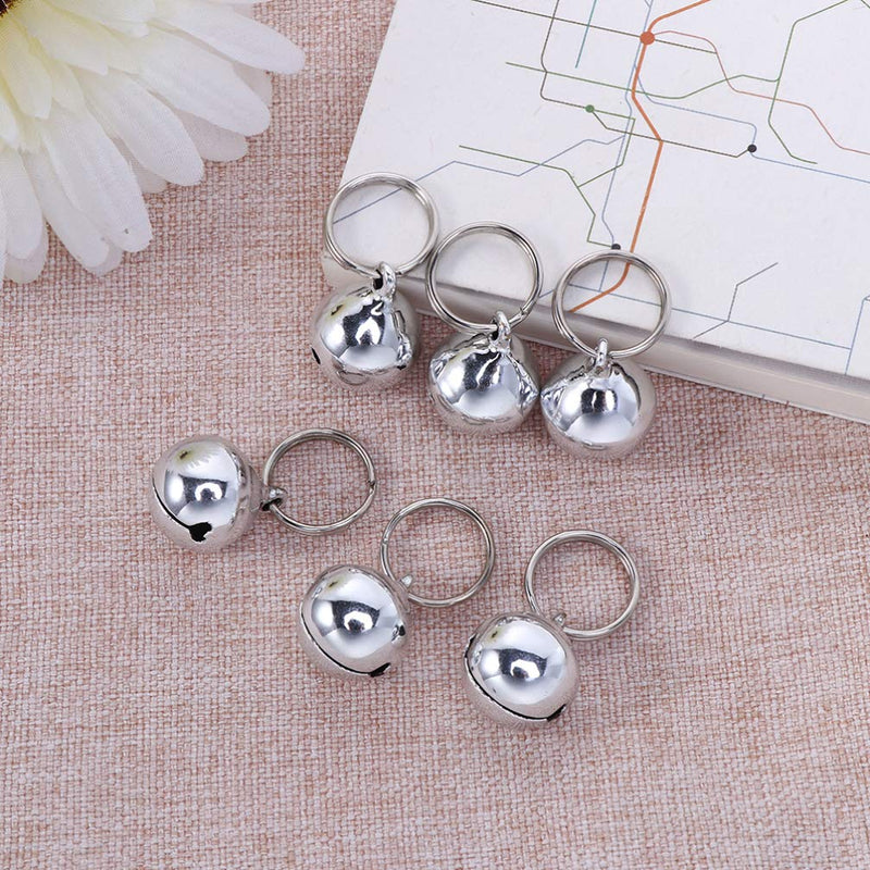 POPETPOP 5pcs Dog Cat Bells Dog Charm Bells with Key Rings Save Birds Wildlife for Collars Necklace Pendant Accessories - PawsPlanet Australia