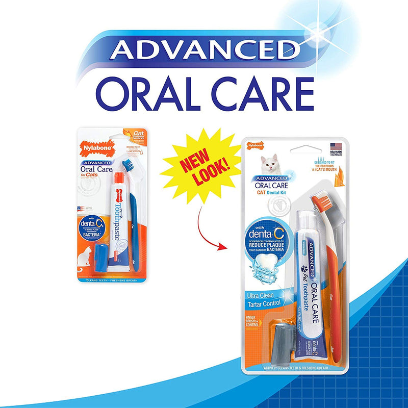 Nylabone 3 Pack of Advanced Oral Care Cat Dental Kits - PawsPlanet Australia