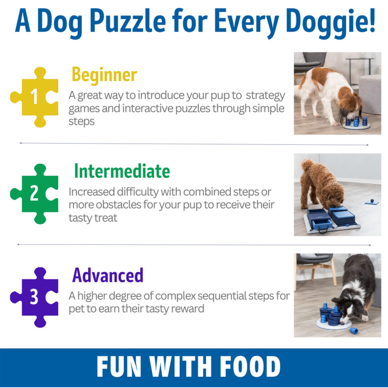TRIXIE dog toy intelligence dog activity strategy game “Poker Box 1” – sophisticated intelligence toy for dogs to keep busy, 31x31cm – 32012 - PawsPlanet Australia