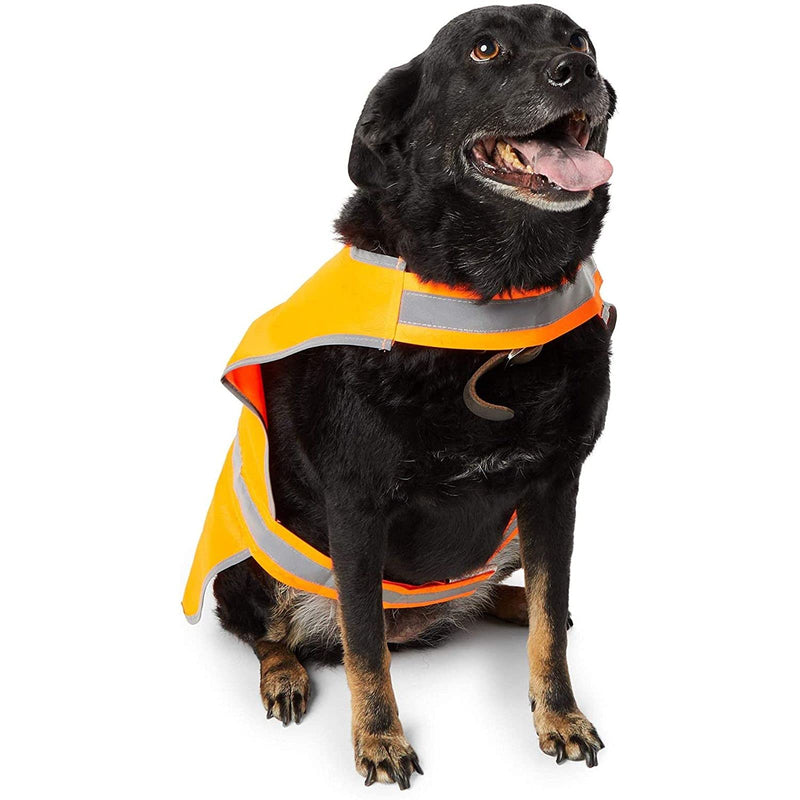 Reflective Dog Harness, Orange Safety Vest, Size Large (1 Pack) - PawsPlanet Australia