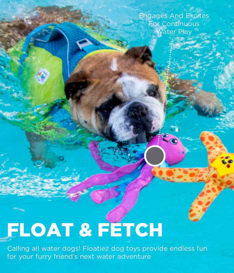 [Australia] - Outward Hound Floatiez Dog Toy - Floating Fetch Pool Toy, Great for Summer Water Fun Turtle 