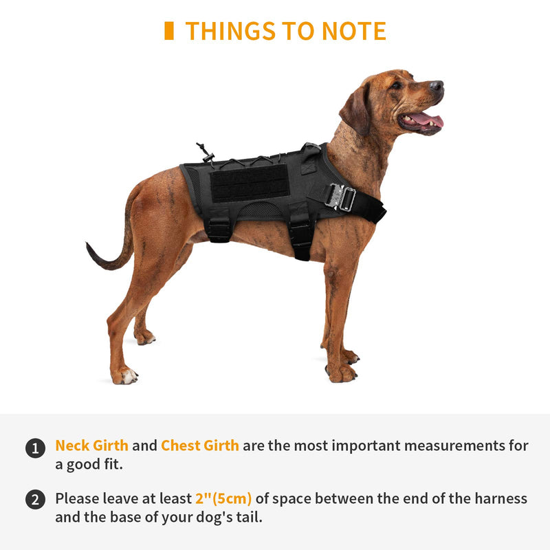 G-raphy Tactical Dog Harness Hunting Working Dog Vest Training Molle Harness (L, Black) L - PawsPlanet Australia