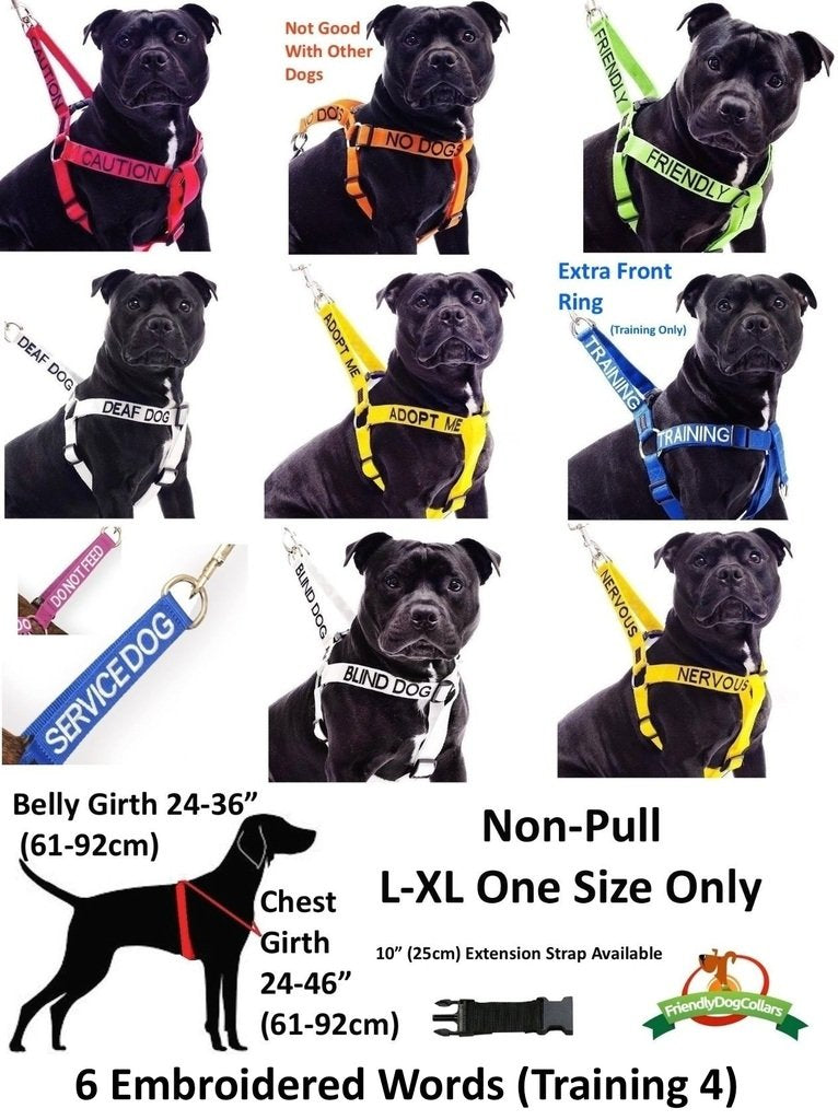 [Australia] - DEAF DOG White Dog Bandana quality personalised embroidered message neck scarf fashion accessory Prevents accidents by warning others of your dog in advance 